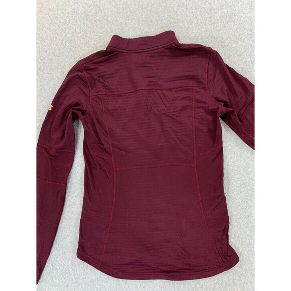 Under Armour Cold Gear 1/4 Zip Fitted Athletic Pullover‎ (Women's Small) Maroon - Picture 11 of 11